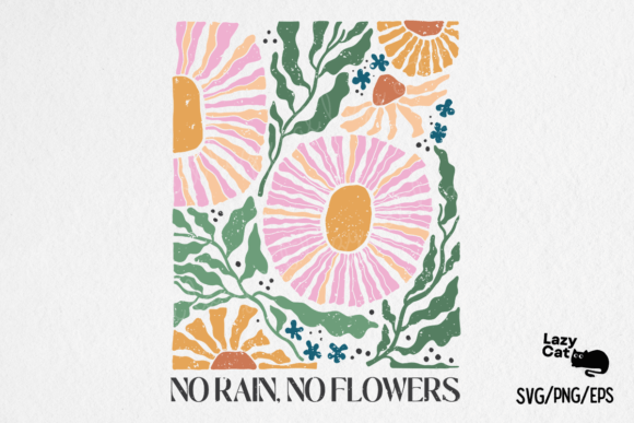 Boho Floral Flowers Quote SVG PNG Review