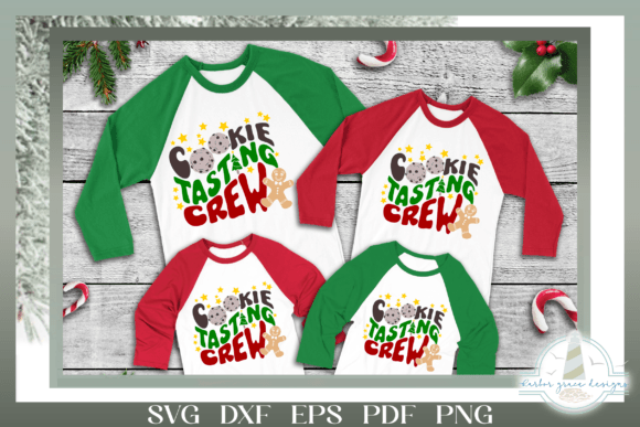 Cookie Tasting Crew Christmas Quote SVG for Crafts and Graphics