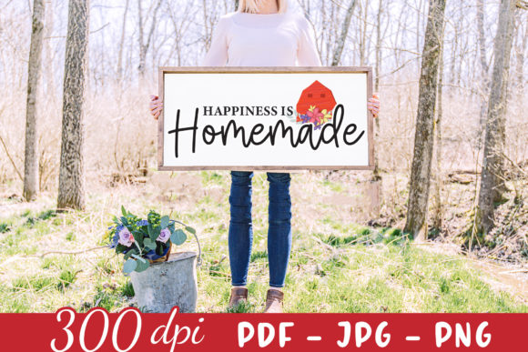 Happiness is Homemade PNG for Crafts and Graphics