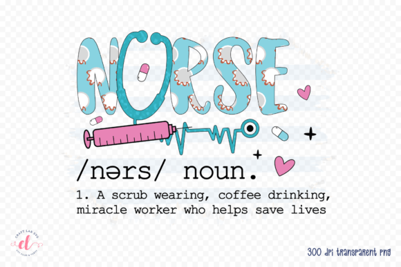 Nurse Sublimation PNG for Crafts and Graphics